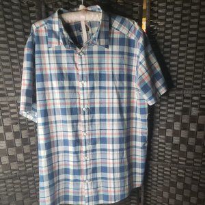 Short Sleeve Button Down Plaid Patagonia Shirt XXL